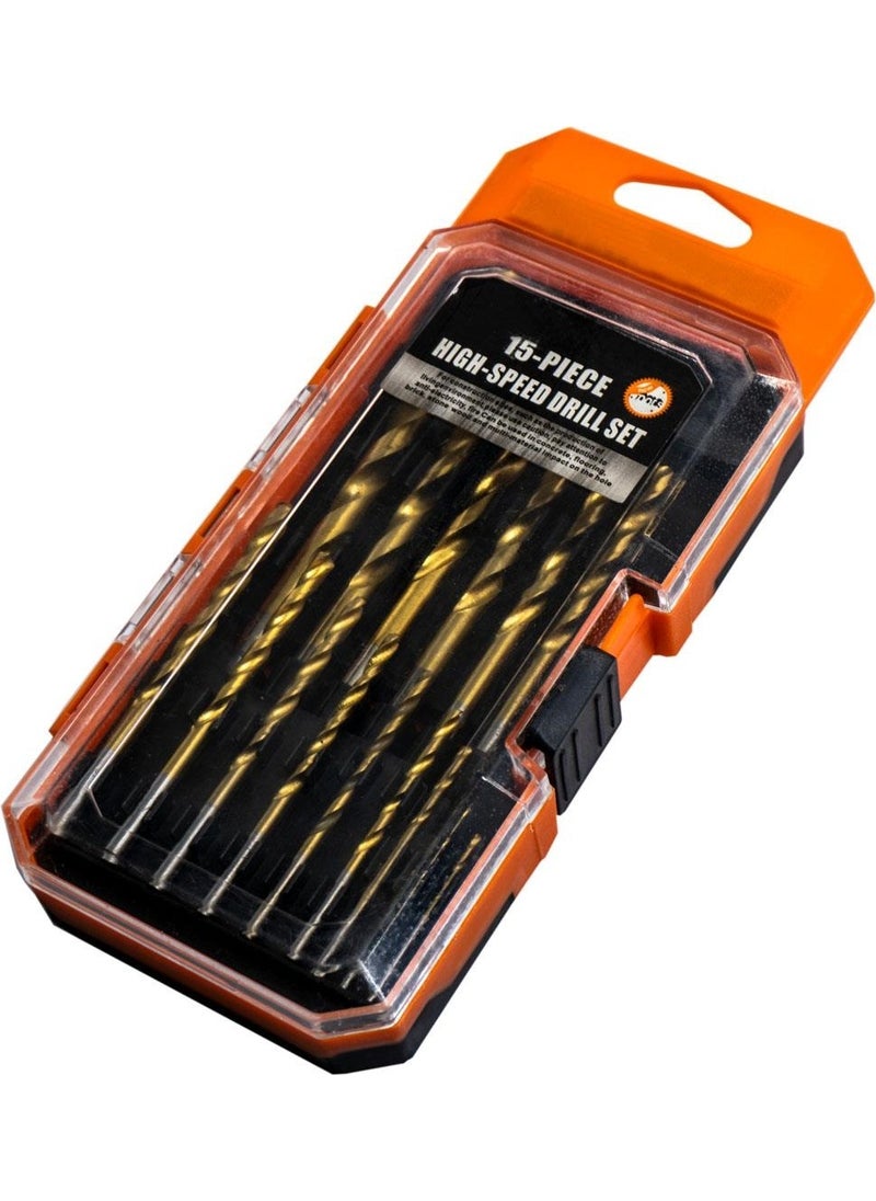 TiTi 6105 Hss Drill Bit Set Wood Metal 15 Pieces  - Image 5