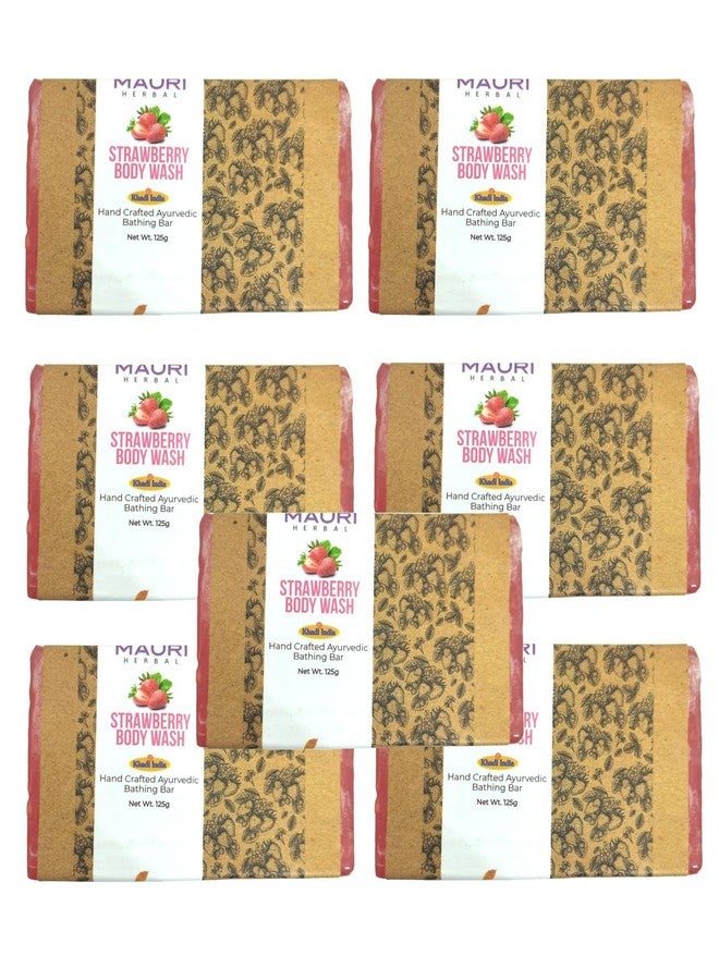 Khadi Mauri Herbal Srawberry Soap 125 gm (Pack of 7)