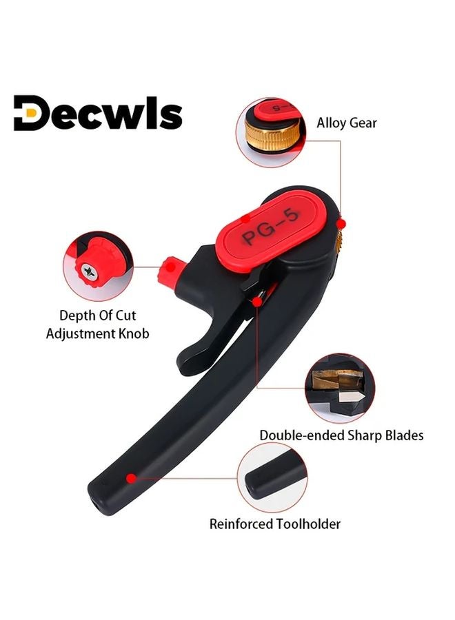 Professional Adjustable Cable Stripper Manual Peeler With Storage Bag 1pc - Image 4