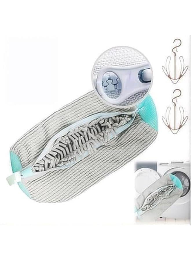 HOOKOR New Style Shoe Cleaning Bag Shoe Bag Washing Reusable Shoe Washing Bag Laundry Shoe Washing Bags Wash Shoe Bag Shoe Cleaning Laundry Bag Sneaker Laundry Bags and Shoe Bag for Washing Machine - Image 3