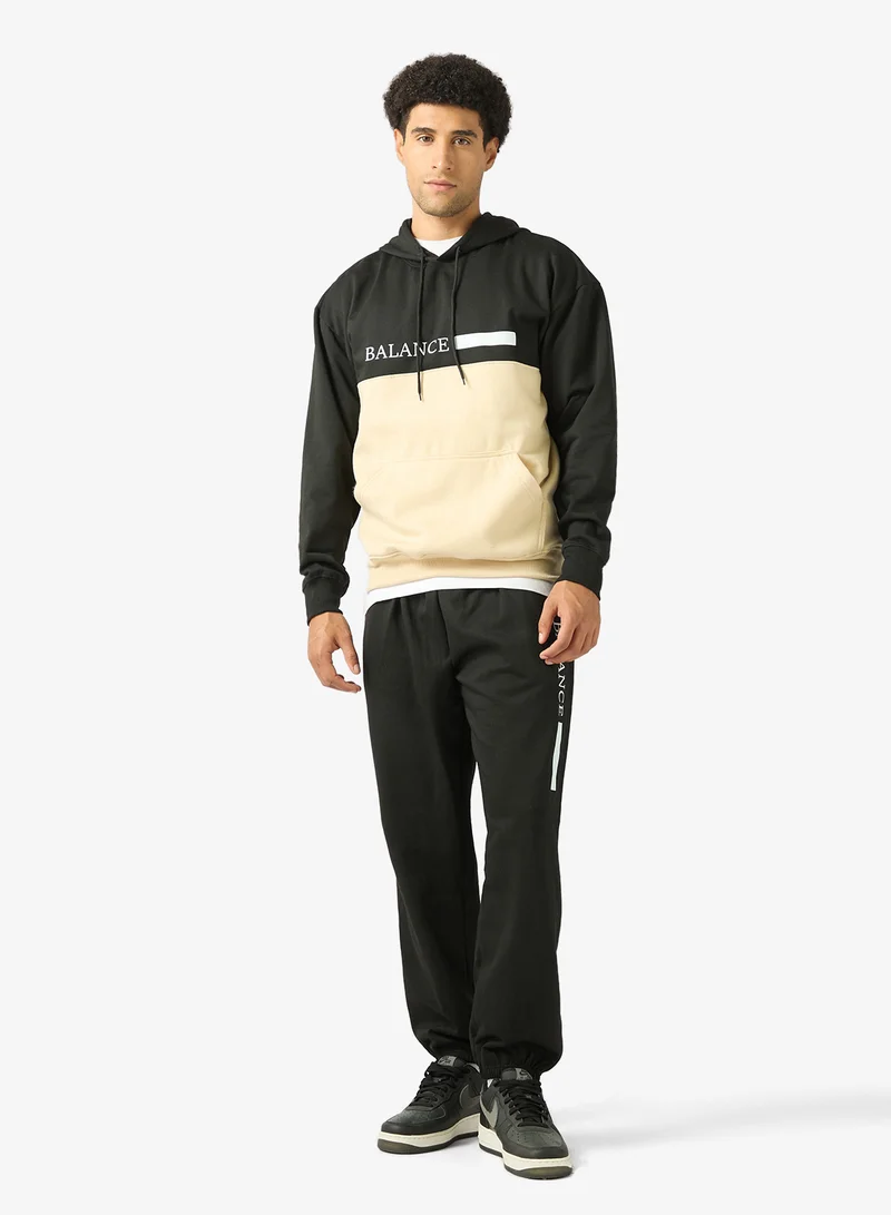 Seventy Five  Graphic Pullover Hoodie And Pants Set for Men | Best Price UAE