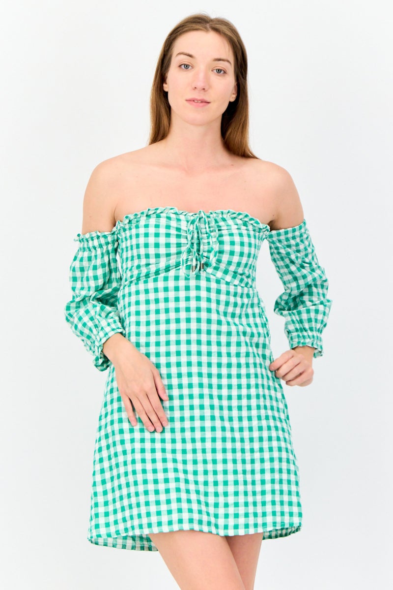 ONLY فستان ميني مزخرف بخطوط دقيقة للنساء، متعدد الألوان - Image 1