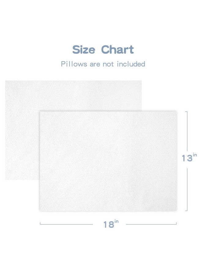 Zenssia Organic Cotton Toddler Pillowcase/Travel Pillowcase Pack Of 2 Set 13X18 Inches With Envelope Closure Soft & Breathable Baby Pillow Case Cover Solid White - Image 4