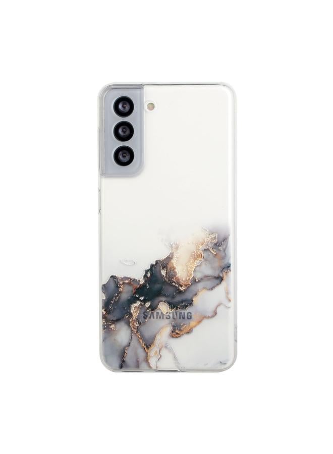 The Bros Case For Samsung Galaxy S22 5G Hollow Marble Pattern TPU Precise Hole Phone Protective Case