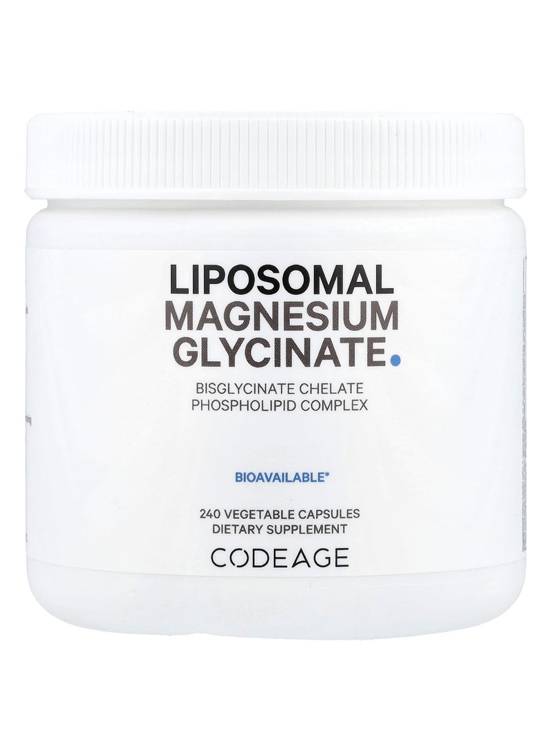 Codeage Liposomal Magnesium Glycinate, 240 Vegetable Capsules