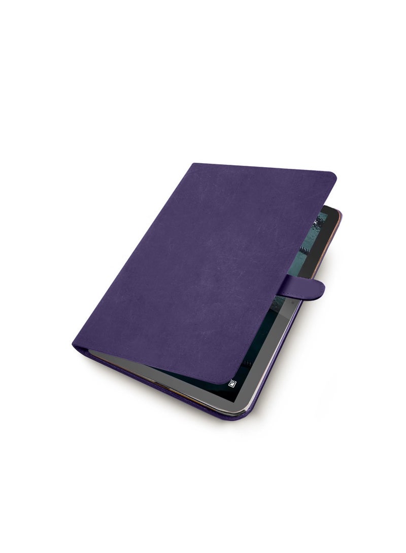 Wtech PU Leather Magnetic Closure Flip Case Cover For Samsung Galaxy Tab S9 5G 2023 / Tab S9 FE 2023 (11 Inch) X710 X716B Purple - Image 5