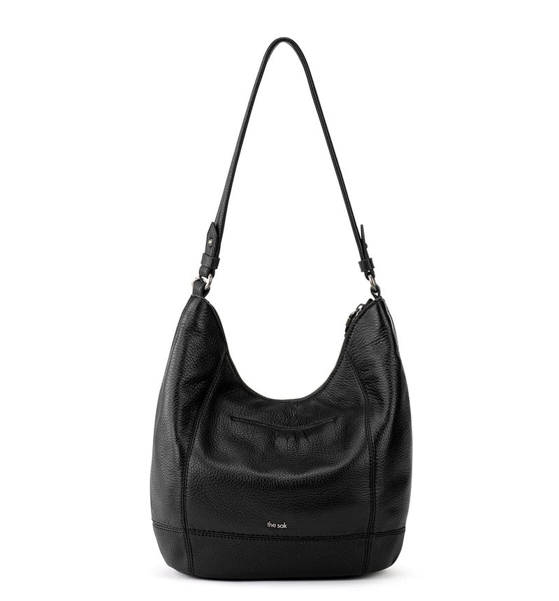 The Sak Sequoia Hobo Bag in Leather, Single Shoulder Strap, Black - Image 4