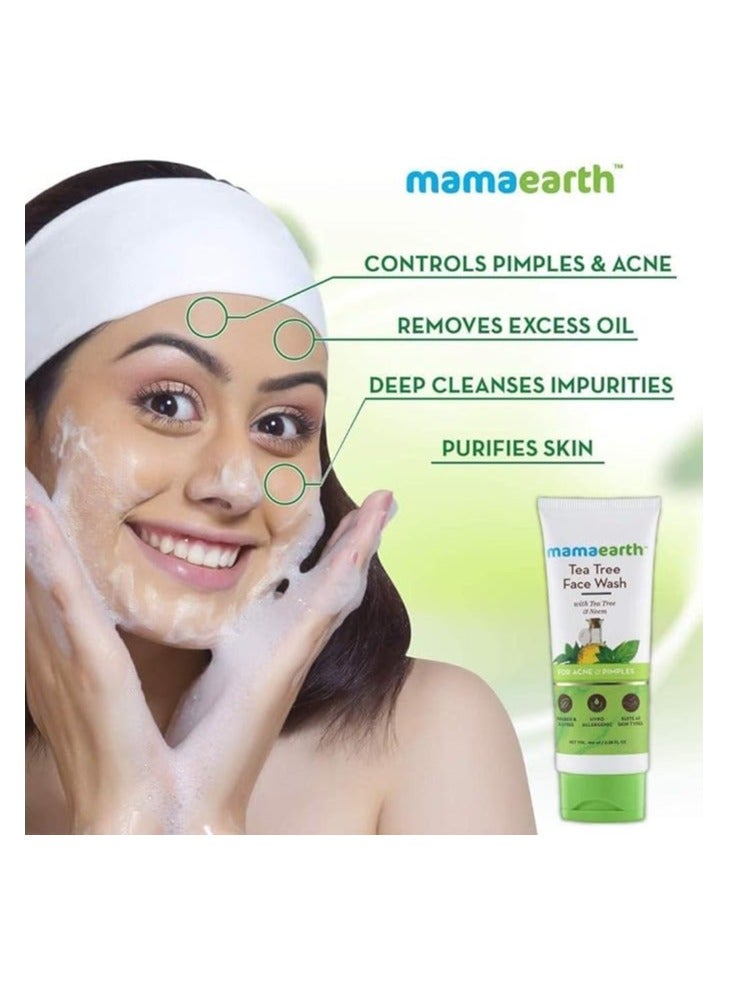 Mamaearth Tea Tree Face Wash - 100 ml - Image 3