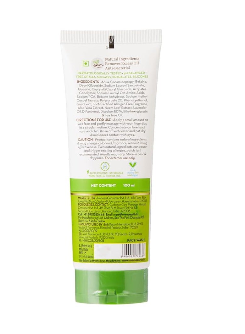 Mamaearth Tea Tree Face Wash - 100 ml - Image 2