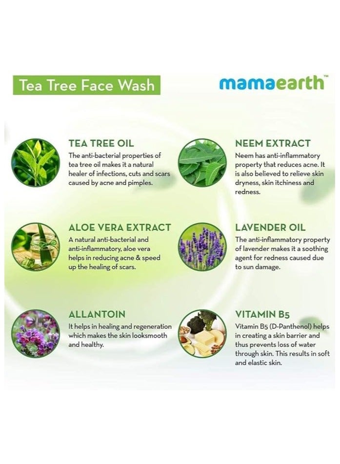 Mamaearth Tea Tree Face Wash - 100 ml - Image 4