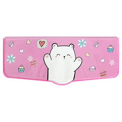 Minache Multifunction Pencil Case Pencil Box with 2 Compartments Cartoon Pattern Stationery Set with Pop Out Scissors and Pencil Sharpener - Image 2