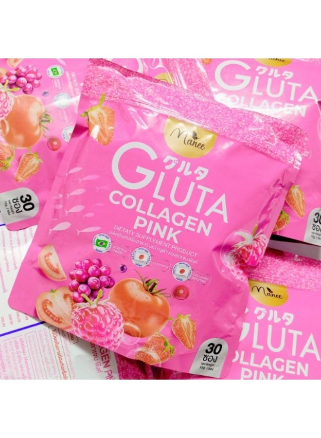 MANEES عصير ماني كولاجين جلاتا الوردي - Image 2