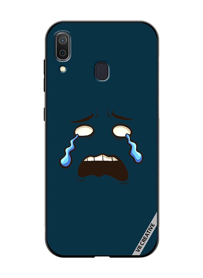 VR CREATIVE - Protective Case Cover For Samsung Galaxy A30 Crying Face Design Multicolour - Image 1