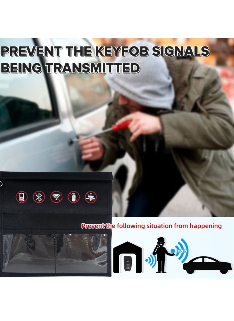 KASTWAVE - Faraday Bag for Key Fob Faraday Key Fob Protector Car RFID Signal Blocking Faraday Cage for Anti-Theft Anti-Tracking Anti-Hacking Case Blocker - Image 1