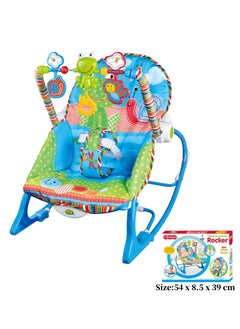 tiibaby 3-in-1 Vibrating And Hanging Toys Baby Bouncer Seat  Infant to With Music Toddler Rocker 0-30 Months  - Image 2