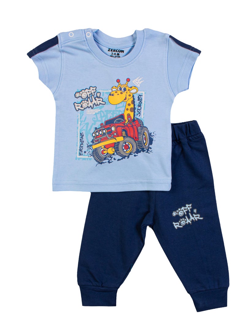 Zercon Summer Pajama Set for Newborn Babies 6295 - Image 1
