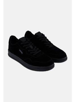 Men Lace Up Outdoor Shoes, Black