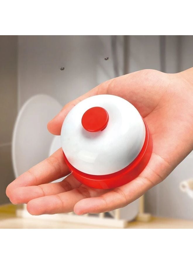 Red And White Hand Clap Bells Manual Operated Pet Calling Training Bells For Dogs Birds Food Delivery Tabletop Games No Battery - Image 1