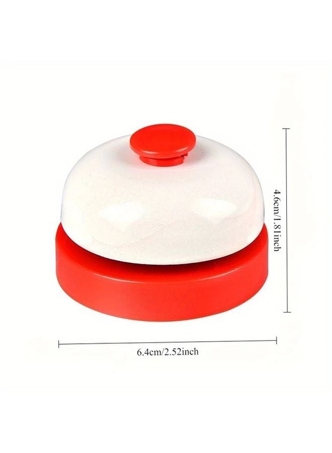 Red And White Hand Clap Bells Manual Operated Pet Calling Training Bells For Dogs Birds Food Delivery Tabletop Games No Battery - Image 4