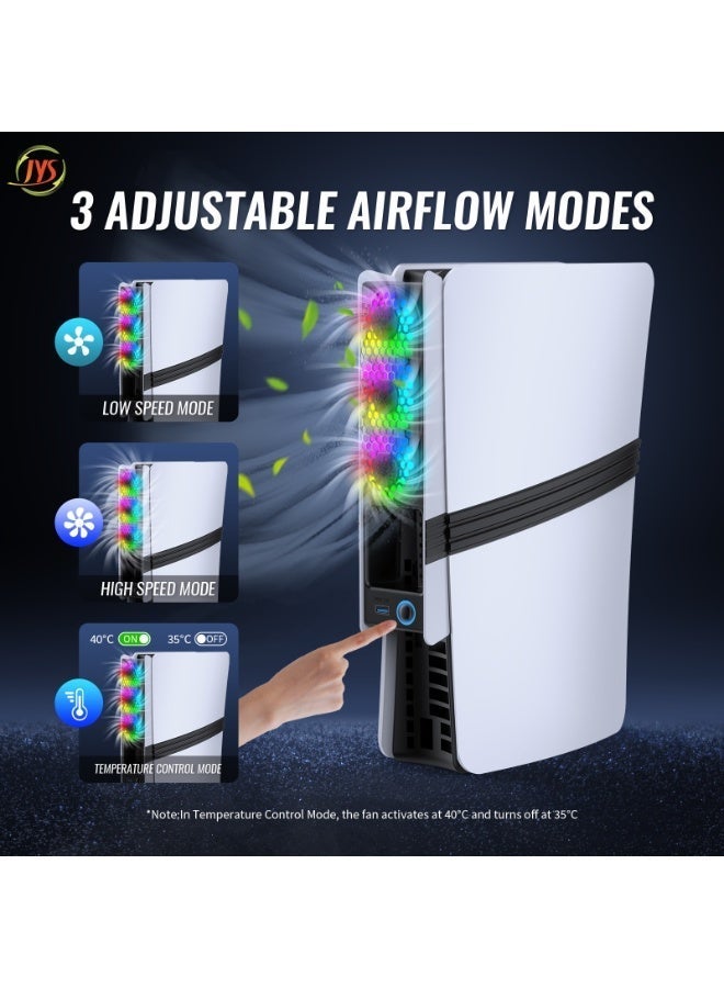 JYS *Console fans compatible with the PS5 Slim and PS5 Pro: Designed specifically for the PS5 Slim and PS5 Pro (both Digital and Standard editions), with easy installation. - Image 5