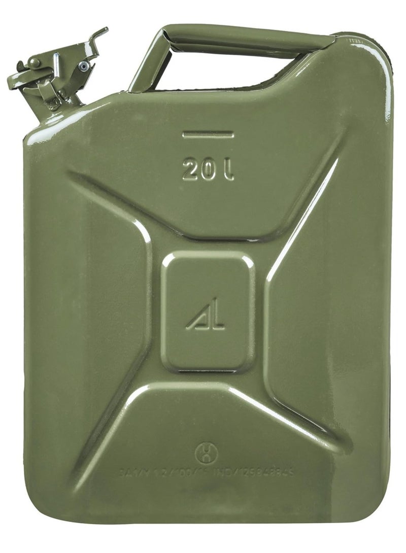 20L Metal Gas Can – Heavy-Duty Fuel Storage Solution (With spout Nozzle) - Image 2