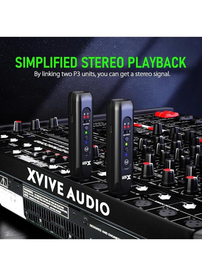 Xvive P3 Wireless XLR Bluetooth Receiver, Bluetooth Adapter for Speakers, Audio Mixer, PA Systems, DJ Systems,Rechargeable - Image 4