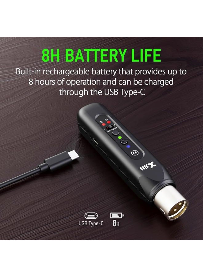 Xvive P3 Wireless XLR Bluetooth Receiver, Bluetooth Adapter for Speakers, Audio Mixer, PA Systems, DJ Systems,Rechargeable - Image 2