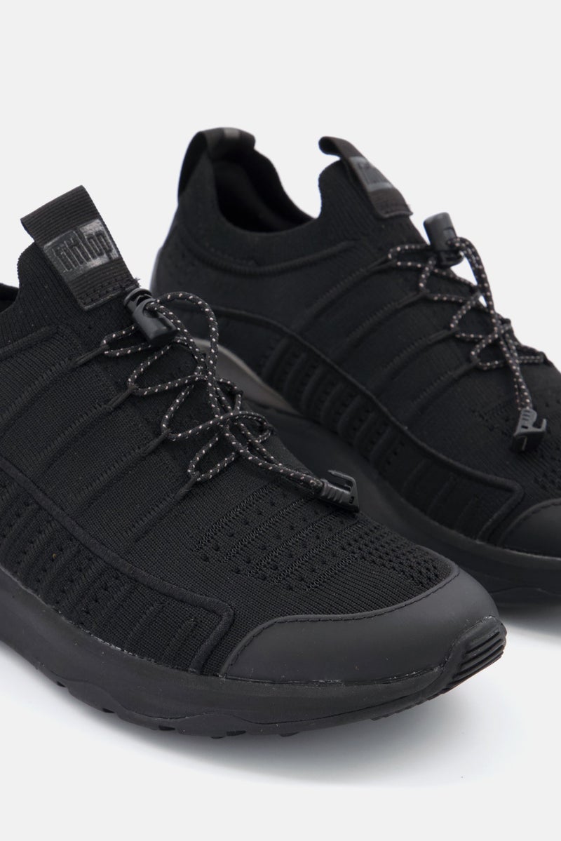 FitFlop Women Vitamin FF Metal Pop Knit Lace up Sport Shoes,Black - Image 3