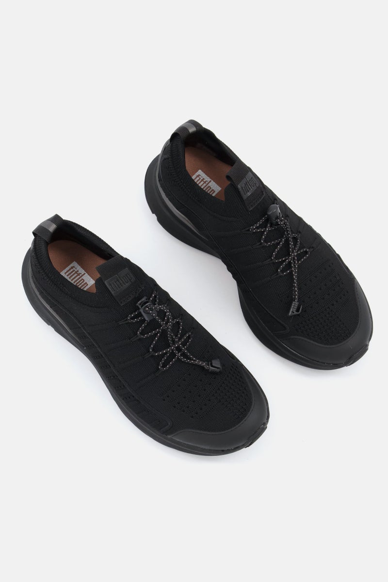FitFlop Women Vitamin FF Metal Pop Knit Lace up Sport Shoes,Black - Image 4