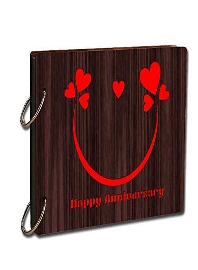 Printelligent Valentines Day Gift for Loved Ones Craft Scrapbook Photo Book Wooden Photo Album - Image 1