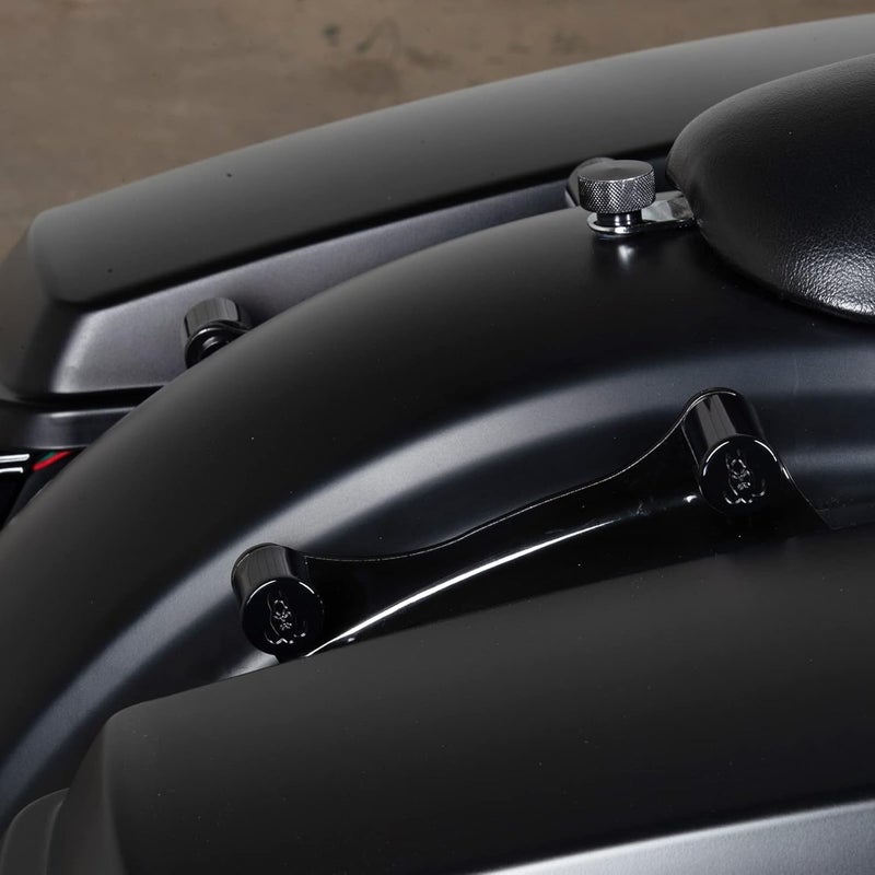 Hogworkz® Docking Hardware Cover Kit for Harley Davidson Street Glide, Road King, Electra Glide, Road Glide '09-'22 - Black - Image 2
