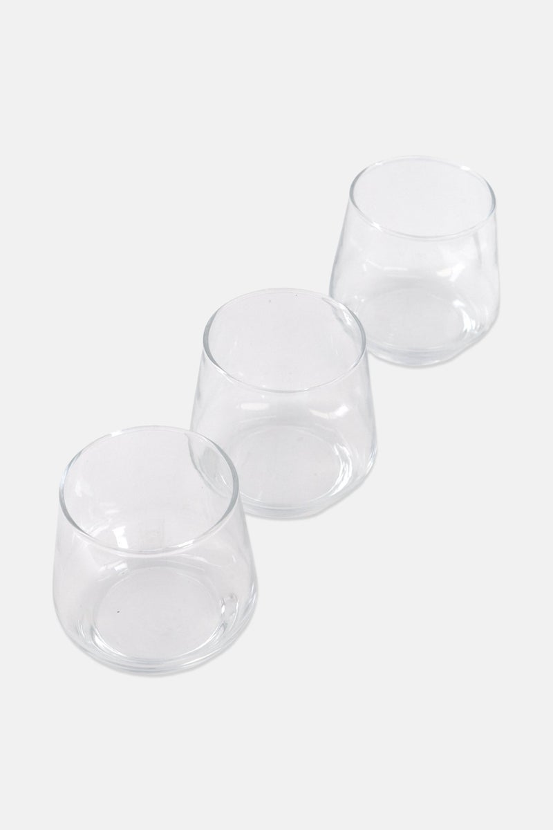 Muy Mucho 3 Pcs Ball Glass 300ml, Transparent - Image 3