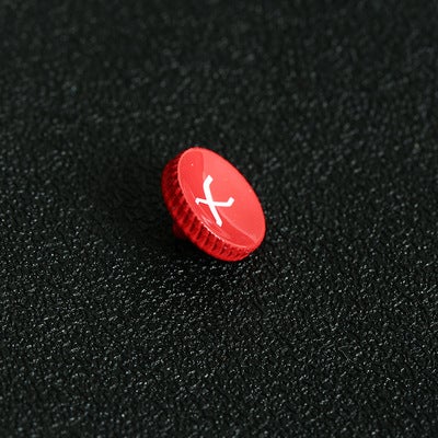 Metal Hot Shoe Cover for Fujifilm X-Series Cameras X button Red