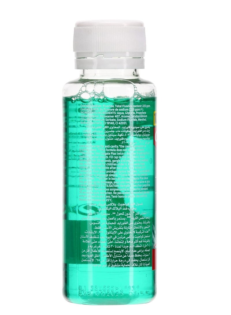 Colgate Pack Of 2 Colgate Plax Mouthwash Fresh Mint 100ml - Image 3