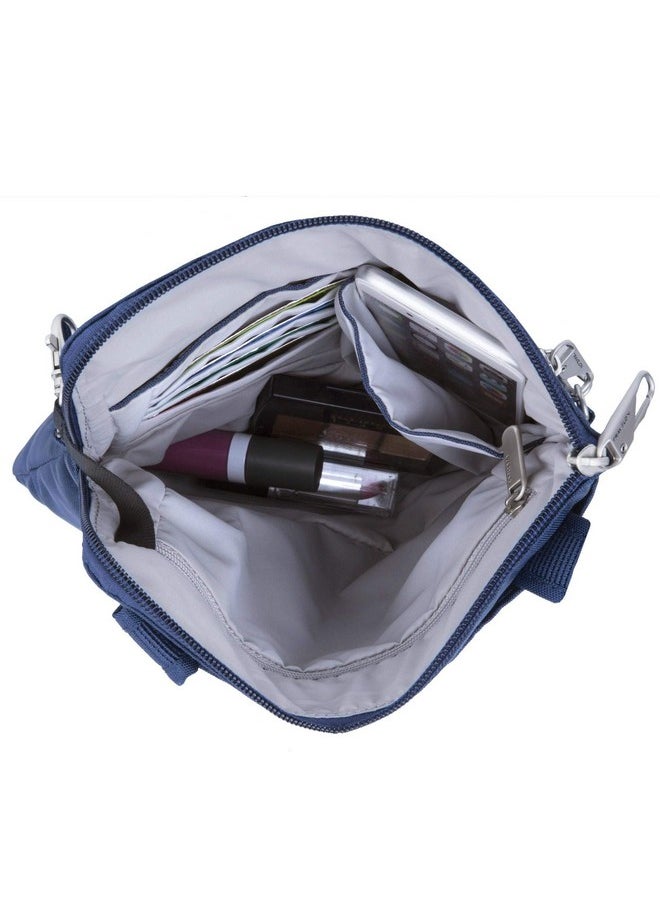 Travelon Travelon Anti-Theft Classic Slim Dbl Zip Crossbody Bag, Midnight -360 9 x 10.5 x 1  - Image 3