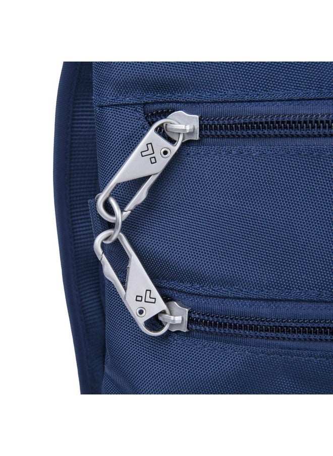 Travelon Travelon Anti-Theft Classic Slim Dbl Zip Crossbody Bag, Midnight -360 9 x 10.5 x 1  - Image 5