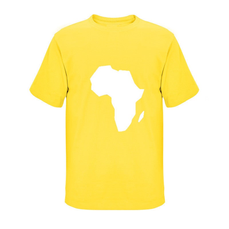 T-Shirt Fashion Leisure Map Pattern Supply Dunhuang Wish Best Selling - Image 1