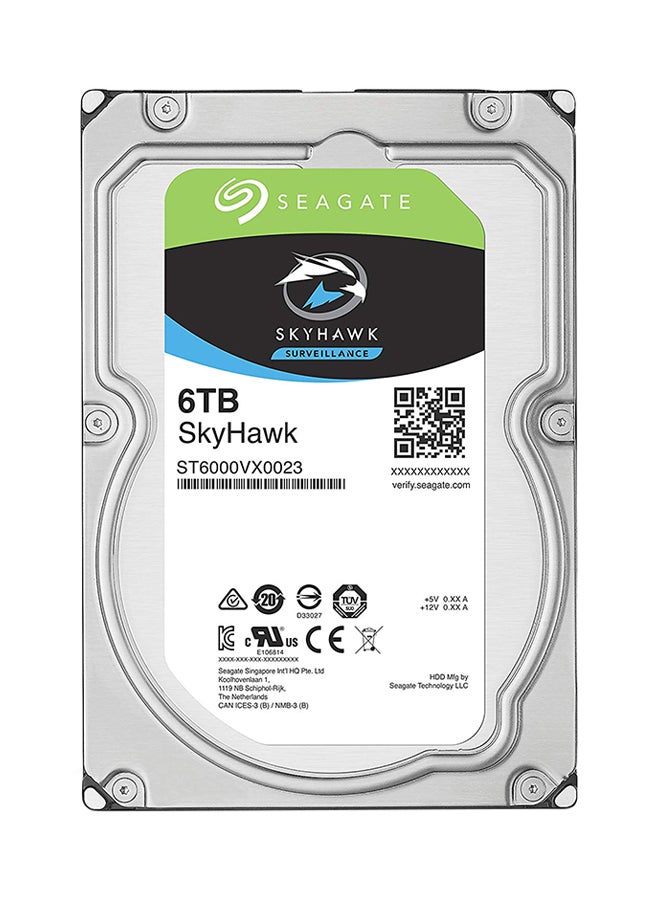Seagate SkyHawk Surveillance Hard Drive - SATA 6Gb/s 128MB Cache 3.5-Inch Internal Drive - ST6000VX0023 6 TB - Image 1