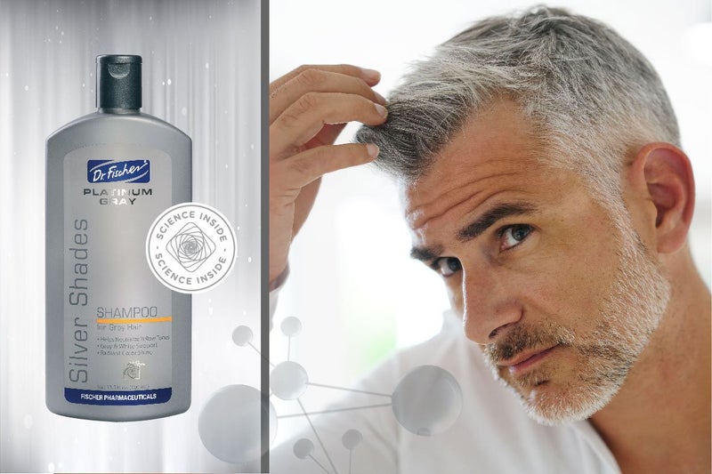 Dr. Fischer Gray Hair Shampoo. Volumizing and Clarifying for Silver Hair, Blonde Hair, Thinning, Colored & Brassy Yellow Tones.13.5 oz - Image 5