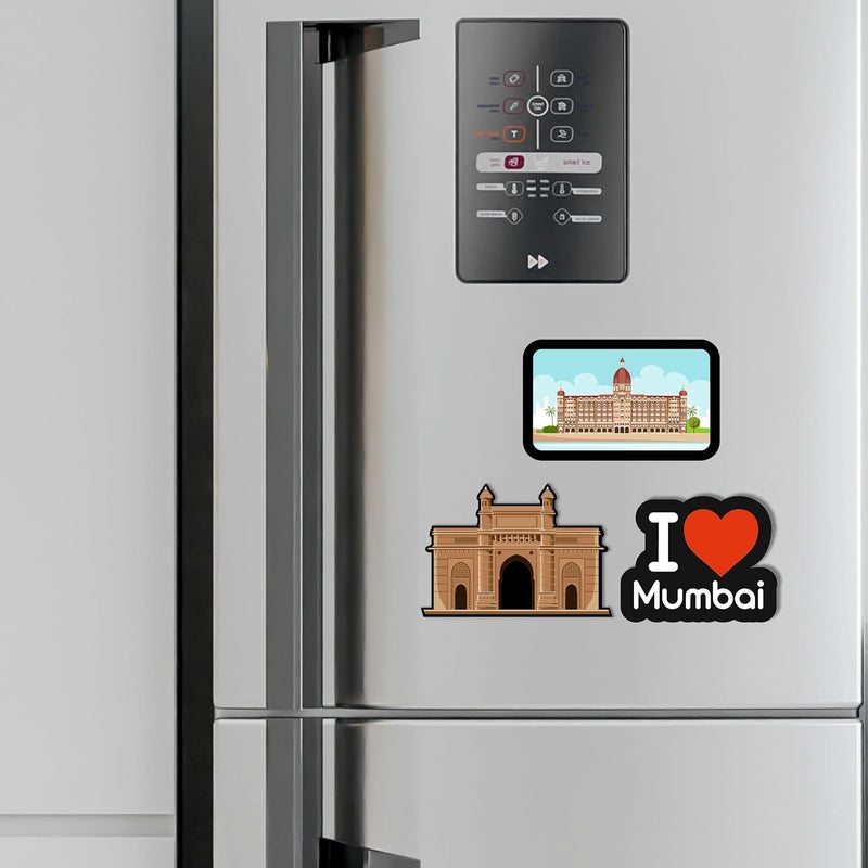 Click n ship Multicolor Fridge Magnet for Mumbai Lovers - Image 1