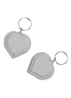 Graffiti Resin Plastic Medals Heart Shape 2 Pcs  - Image 1