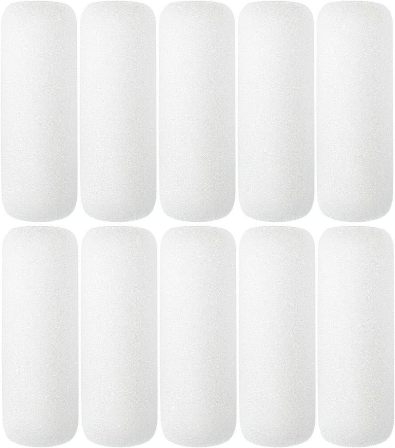 NANJA 4 inch Paint Roller Covers,Foam Refill for Paint Rollers,Naps for Paint Roller Brush, Small Roller Nap with High Density Sponge Paint Roller Sleeve Replacements(10 Pieces) - Image 4