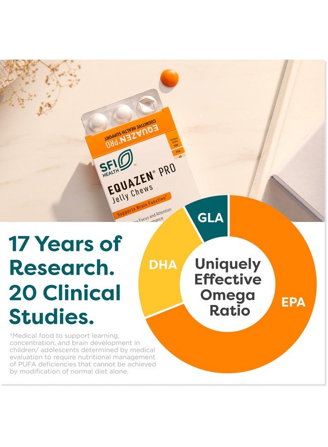 Equazen Pro SFI Health Fish Oil Jelly Chews - Omega 3 & Omega 6 for Kids & Teens - EPA, GLA & DHA for Kids Mood, Memory & Focus Support - Optimized for Bioavailability & Absorption (45 Jelly Chews) - Image 4