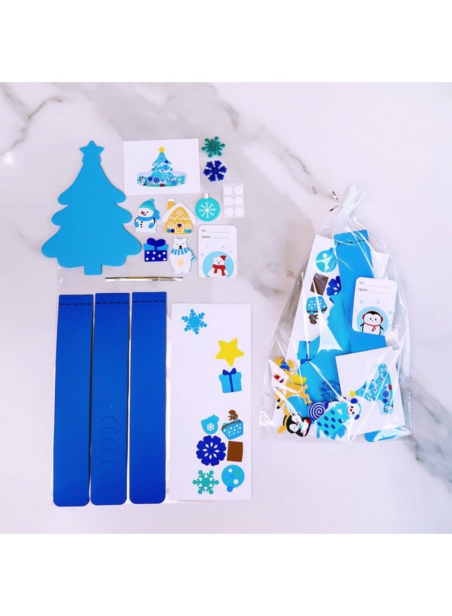 Winlyn Winter Craft Kits: Christmas DIY Holiday Headbands - Snowflake, Snowman, Penguin Foam Stickers - Kids Art & Party Favors - Image 5