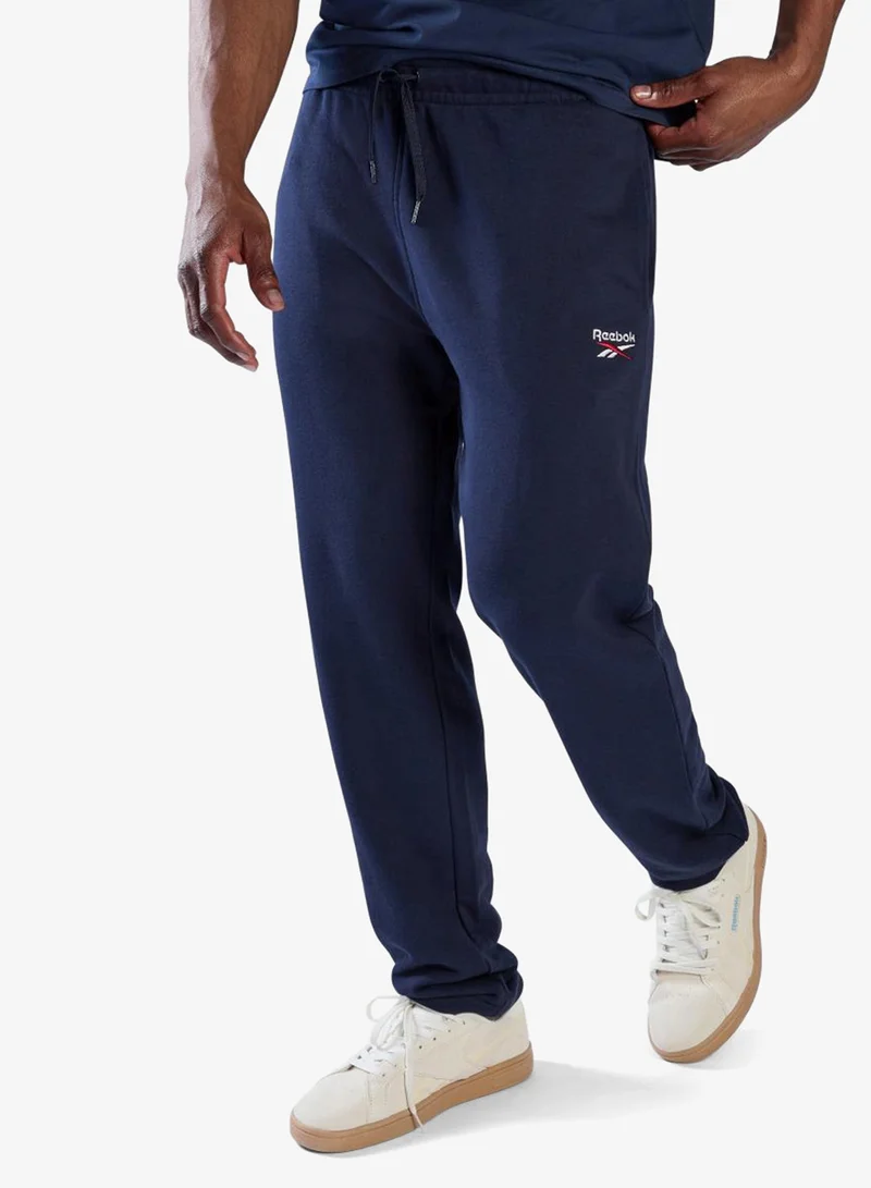 Reebok Identity 2-Colour Logo French Terry Open Hem Sweatpants