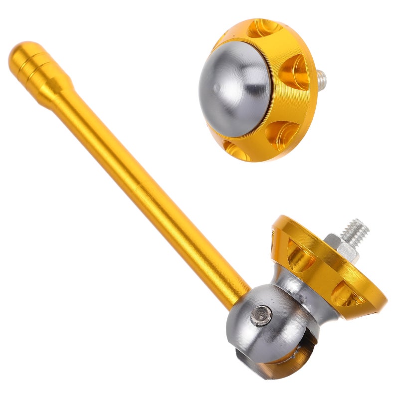 2pcs Decorative Antenna Plate Aluminum Alloy Antenna Short Metal Antenna For Scooter Styling Golden - Image 5