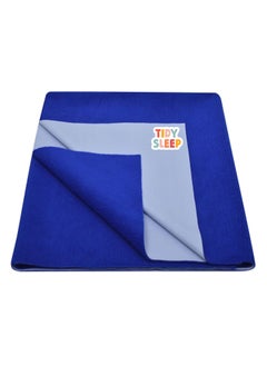 TIDY SLEEP Tidy Sleep Instadry AntiPiling Fleece Extra Absorbent Quick Dry Sheet for New Born Babies Cotton Bed Protector Mattress Pack of 1 Royal Blue XLarge 220x140 cm 