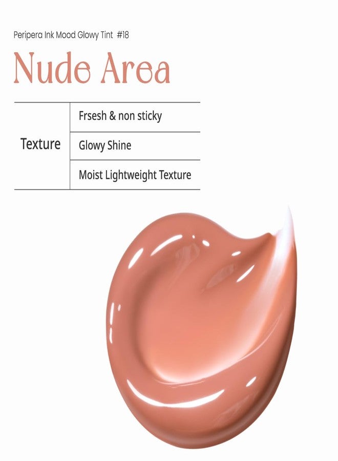 Peripera Ink Mood Glowy Tint (018 NUDE AREA (HONEY K-OOKIE) (NEW)) - Image 4