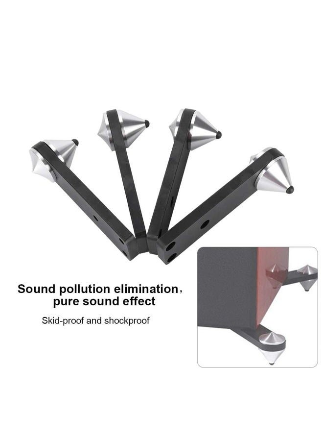 Wendry Audio Suspension Bracket, 4PCS Combined Type Audio Speaker Foot Subwoofer Shockproof Spike Bracket Used for Speaker Base or Speaker Frame Base - Image 2