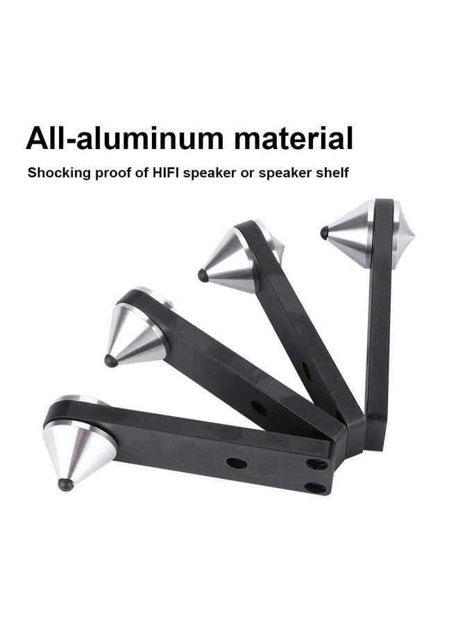 Wendry Audio Suspension Bracket, 4PCS Combined Type Audio Speaker Foot Subwoofer Shockproof Spike Bracket Used for Speaker Base or Speaker Frame Base - Image 3